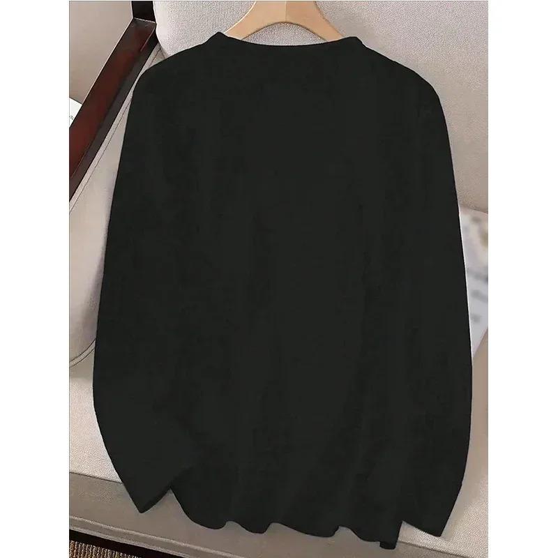 Women's Casual Long Sleeve Crew Neck T-Shirt Multi Color Heart Graphic Print T Shirt Casual Playful Design Tshirt Tops Clothes