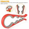 Bottle Opener, Cap Screw, Multifunctional 4 In 1 Universal Kitchen Plastic Can Anti Slip Cap Opener, Beer Opener, Etc