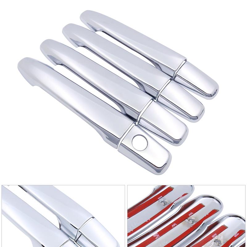 Chrome Car Door Handle Cover for Mitsubishi Outlander MK2 2007~2012 Trim Set Covers 2008 2009 2010 2011 Car Accessories Goods