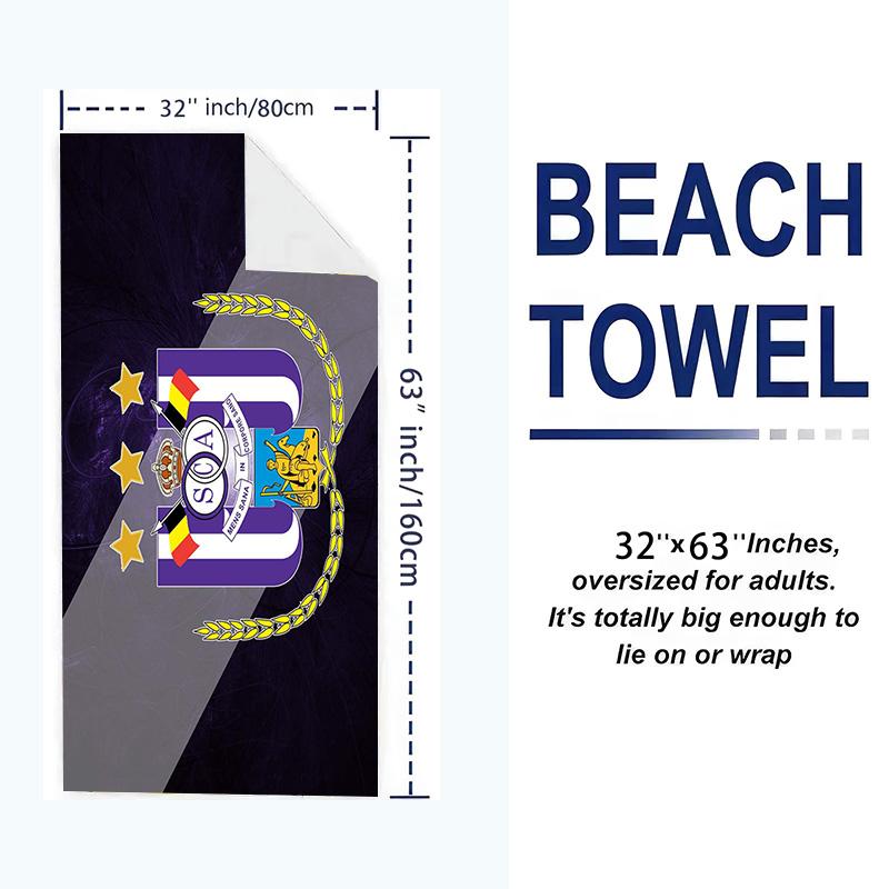 RSC Anderlecht Druck Strandtuch, Großes Weiches Schnelltrocknendes Handtuch für Strand Camping Schwimmen
