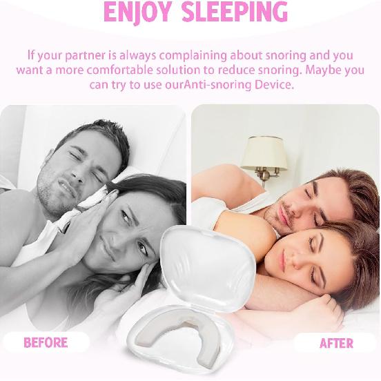 Anti-Snore Mouthguard - Anti-Snoring Device, Anti-Snoring Mouthpiece Reduce Snoring, Do Not Disturb Others to Rest and Rest Easily and Quietly All