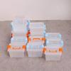 5Pcs Clear Dollhouse Storage Box Mini Dollhouse Handheld Box Portable Toolbox Model Dolls House
