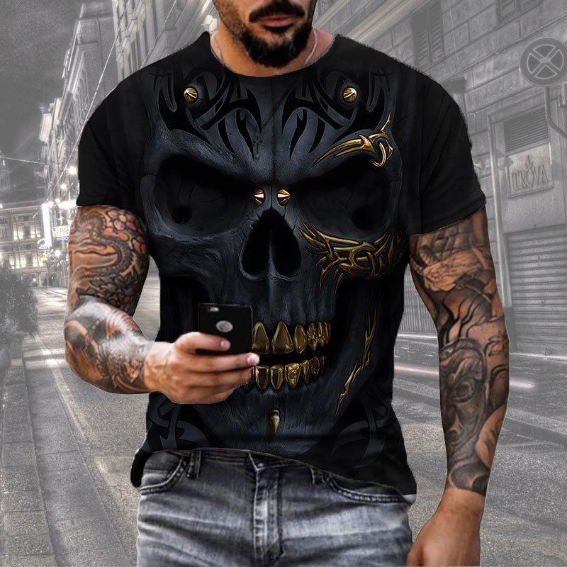 Summer 3D Printed Short Sleeved T-shirt Personalized Casual Comfortable Short Sleeved T-shirt for Men Shirt