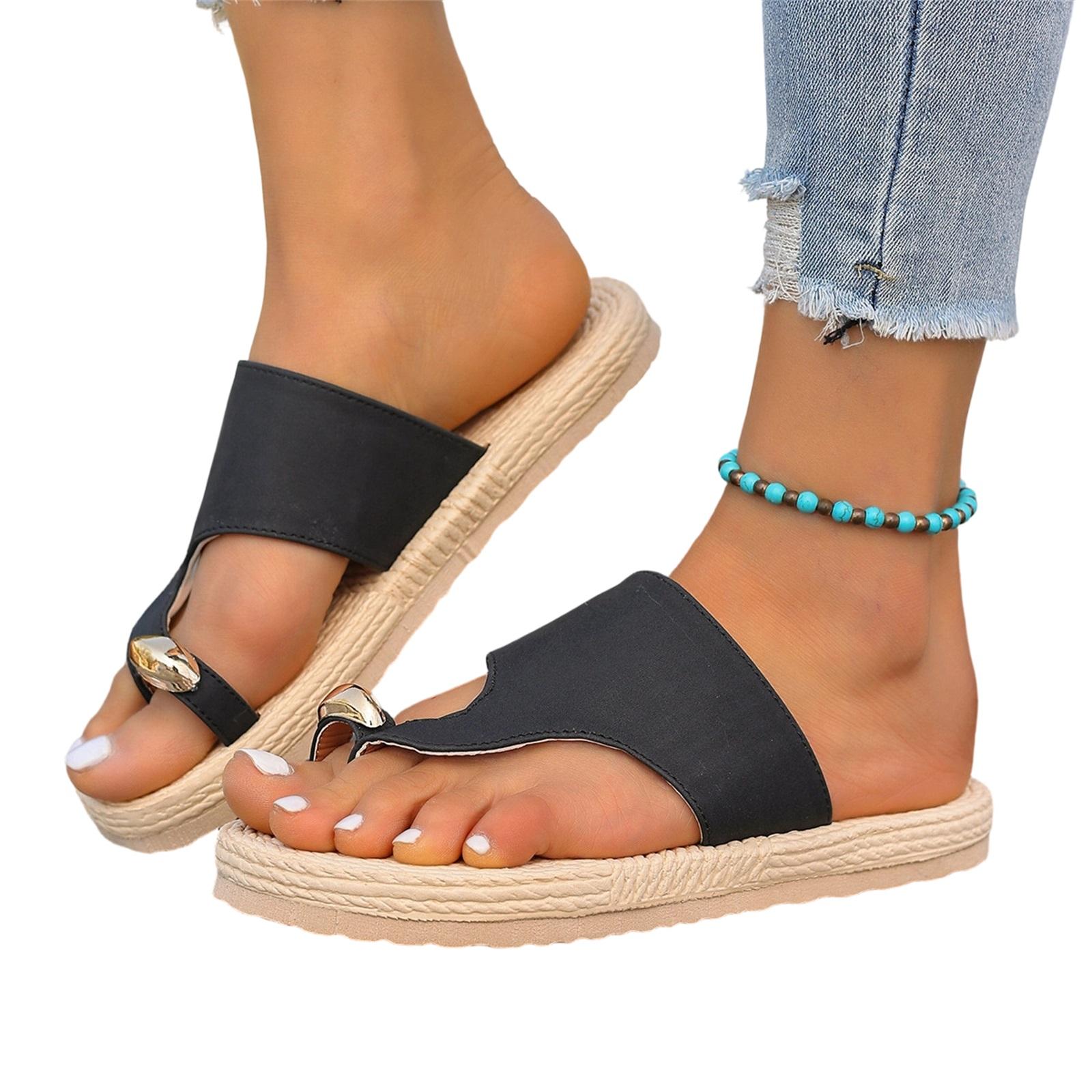 Women s Fashionable Casual Plus-Size Open-Toe Sandals 36