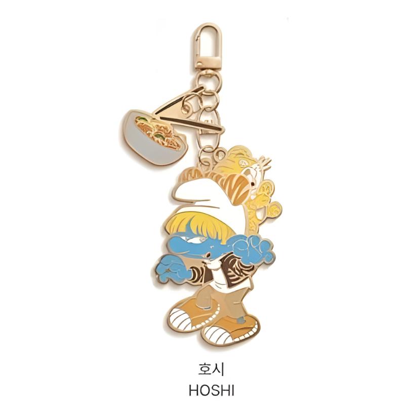 Seventeen X The Smurfs Metal Keyring | Random / Member Select | Korea Limited