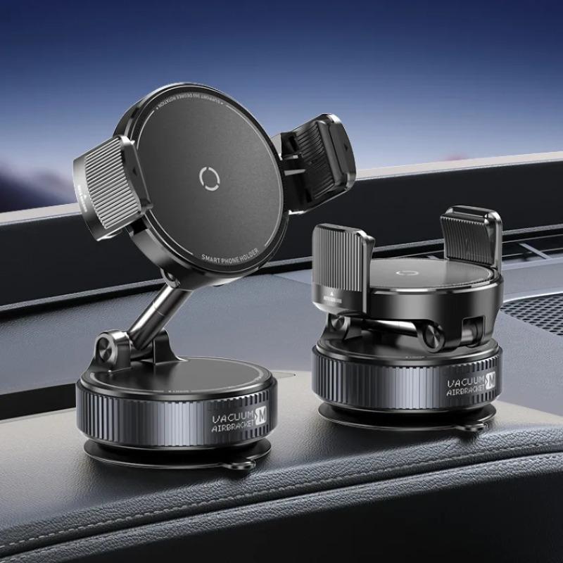 Desktop Telescopic Clip Vacuum Phone Holder Vacuum Suction for iPhone 17-12 Samsung for Car Windshield/Display Screen/Console