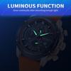 Megir Men's Sports Analogue Chronograph Luminous Quartz Watches with Stylish Silicone Strap for Gifts 2211