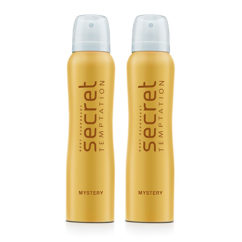 

Secret Temptation Mystery Deodorant Spray 160 ml Pack of 2 Women Long-Lasting Fragrance Body Mist