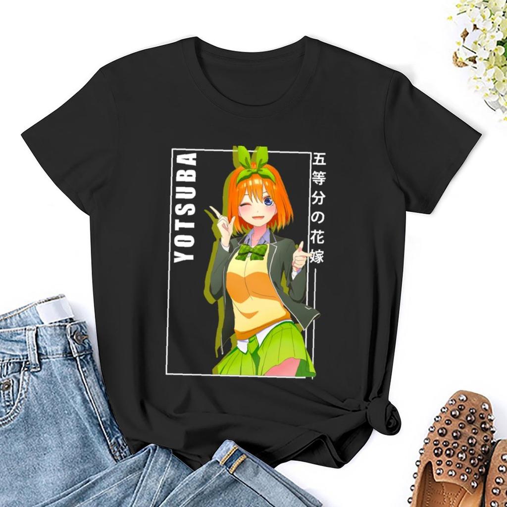 Yotsuba Nakano - 5 Toubun No Hanayome T-Shirt Summer Top Anime Clothes Shirts Graphic Tees Spring Clothes Women 2024