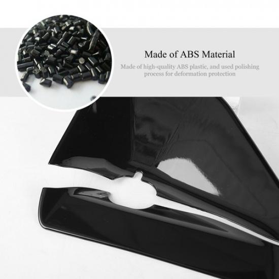 Front Windshield Wiper Base Trim Cover for Jeep Wrangler JK 2007-2017  Black