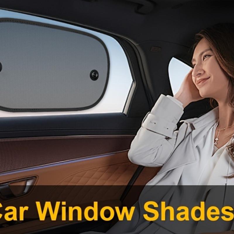 2pcs Cute Cartoon Pattern Car Side Window Sunshade UV Protection Heat Insulation Window Curtains Sun Visors