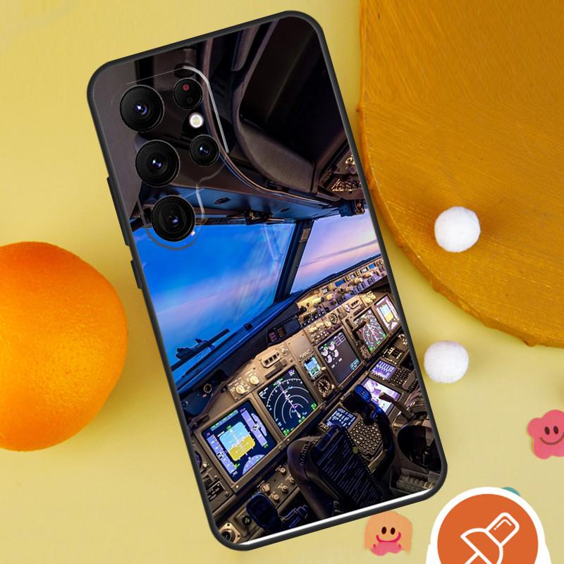 Airplane Pilot Phone Case For Samsung Galaxy S25 Ultra S24 S22 S21 Ultra S9 S10 S20 Plus S23 FE Funda Cover