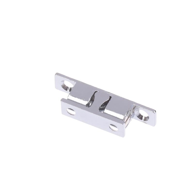 1PCS Adjustable Latch Furniture Door Ball Latch Brass Double Roller Spring Ball Catch Latches Cabinet Closet Door Tension Latch