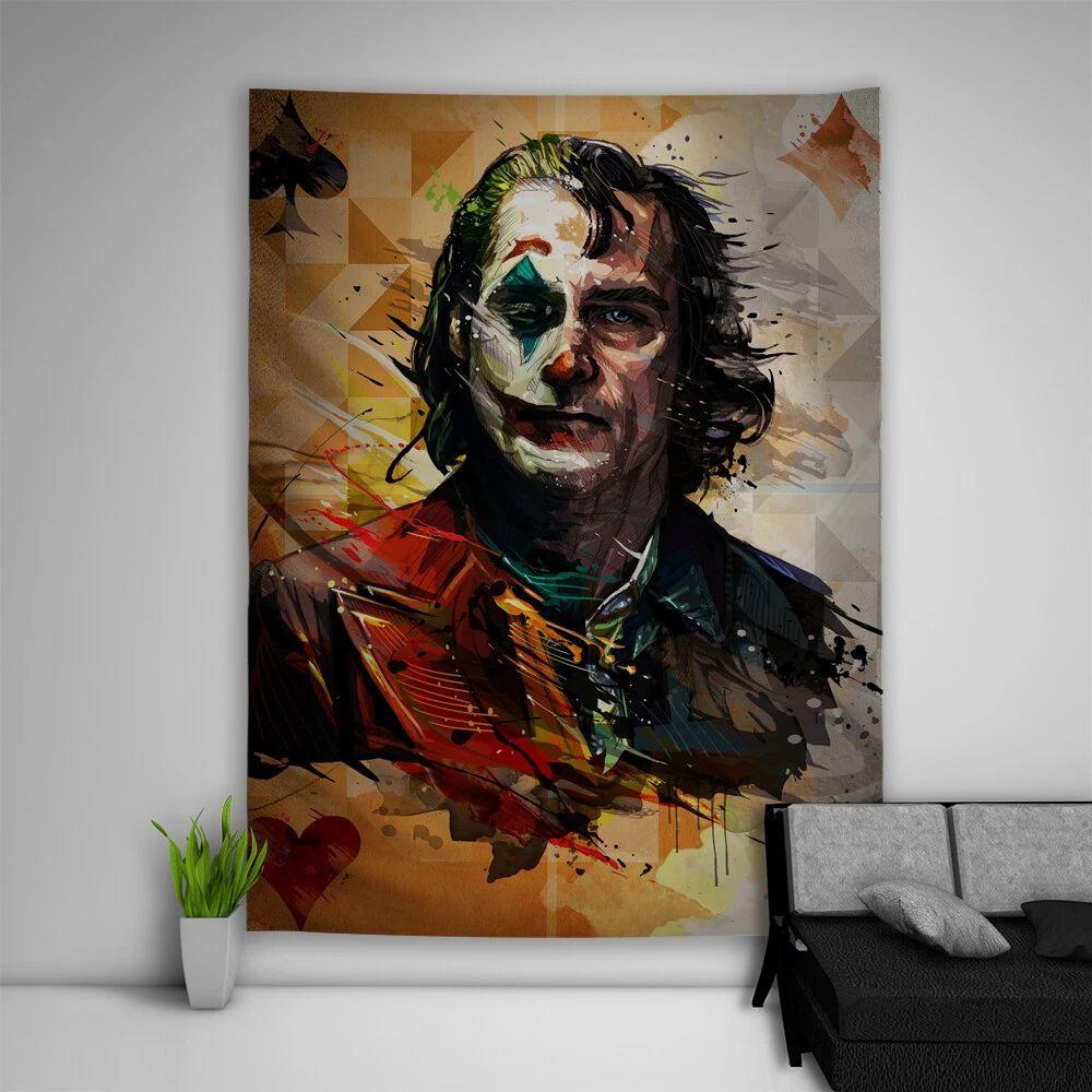 Joker tapestry painting art wall sofa 75x100