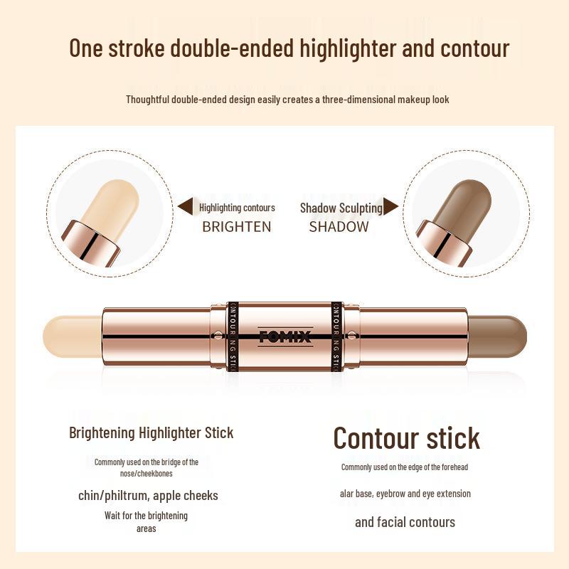 

FOMIX Double-Ended Contour Stick: Matte Nose Shadow & Highlighter Pen