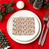 20pcs Disposable Napkins with Christmas Candy Pattern Print for Wedding,Parties,and Daily Use for Thanksgiving Fall Christmas Table Decoration