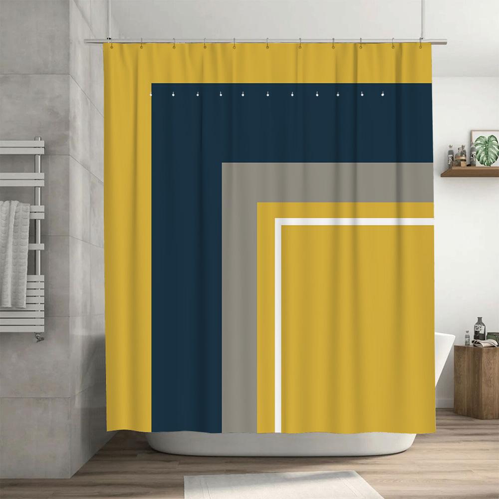 Pink Shower Curtain Home Decor Waterproof Bath Accessories Customizable Size Bright Solid Color Bathroom Curtains For Girls Room