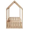 Kids  House Bed 80 X 200 Cm Solid Pine Wood