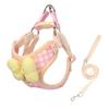 New Dog Leash Bow Dog Chest Back Plaid Korean Outdoor Walking Dog Bi Xiong Teddy Dog Leash