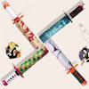 Anime Demon Slayer Katana Regenschirm Faltbar UV-Schutz Sonnenschirm Kimetsu No Yaiba Tanjirou Japanisches Katana Samurai Schwert Regenschirme