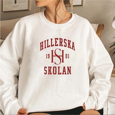 Bluza z logo szkoły Young Royals Hillerska Simon i Wilhelm sweter program telewizyjny Young Royals bluzy z wycięciem pod szyją gadżety dla fanów