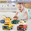 Druk en Ga Autootjes voor Peuters Dierlijke Baby Auto Speelgoed Duw en Ga Wrijvingsvoertuig Speelgoed voor Baby's Verjaardagscadeaus voor Jongens Meisjes