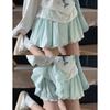 Aufgeblasster Rock Damen Sommer Hohe Taille Schlankmachend A-Linie Kuchen Kurzer Rock Kürbis Hose Halber Körper Rock
