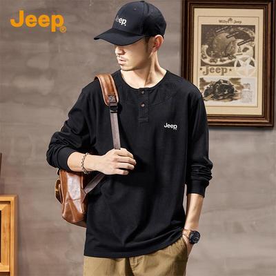 Men's 100% Cotton Drop-Shoulder Crewneck Sweatshirt
