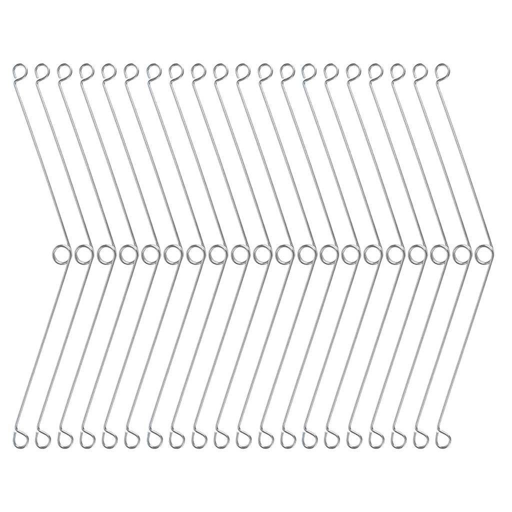 20 ks Nerezových torzních pružinových klipů pro zapuštěná svítidla a koupelnový ventilátor Snadno instalovatelné designy