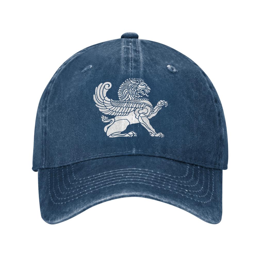 Persian Lion Iranian Baseball Cap Sun Outdoor Gym Sun-Proof Washed Trucker Hat Women Unisex Casual Design Snapback Cap