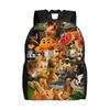 Arten von italienischem Brainrot Meme Klassischer Rucksack Outdoor High School Reise Handgezeichneter Tagesrucksack Herren Damen Laptop Umhängetasche