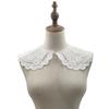 Water-Soluble Lace False Collar, Three-Layer Sewing Diy Lace Accessories, Engraved Hole Embroidery, Opposite Collar, Surrounding Collar.