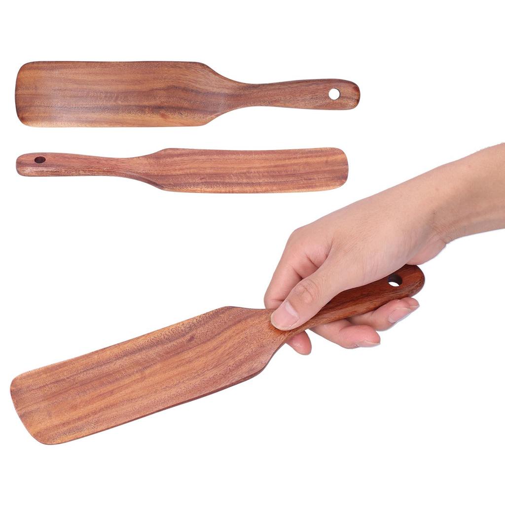 Wooden Frying Spatula Beefsteak Shovel Spurtle Tableware Kitchen Cooking Utensil