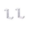 Stainless Steel Z Hooks Behind The Door Kitchen Cabinet Door On The Dormitory Wardrobe No Punching Door Back Dual-purpose Hanging Coat Hooks