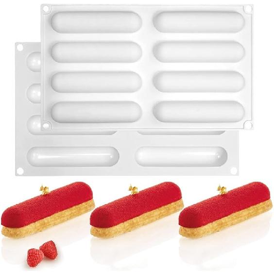 Silicone Oval Cookie Mold Non-Stick Silicone Molds Chocolate Molds for Chocolate Cupcake Candy Pudding Mini Soap Making (A_11.8x6.84x0.92 inch) C_11.68x6.96x0.6 inch