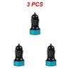2~5PCS Auto Vehicle Car Dual USB Car Charger QC 3.0 Fast Charging Adapter Cigarette Lighter LED Voltmeter For All Mobile Phone