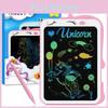 Colorful 10-inch Cartoon Dinosaur Unicorn Graffiti Educational Lcd Writing Tablet For Kids
