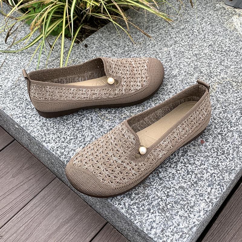 Sapatos Femininas Women Casual Sweet Anti Skid Slip On Flat Loafers Zapatos De Mujer Lady Cool Black Comfort Dance Shoes