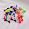 Multi-color Stainless Steel Cartilage Barbell Stud Earrings