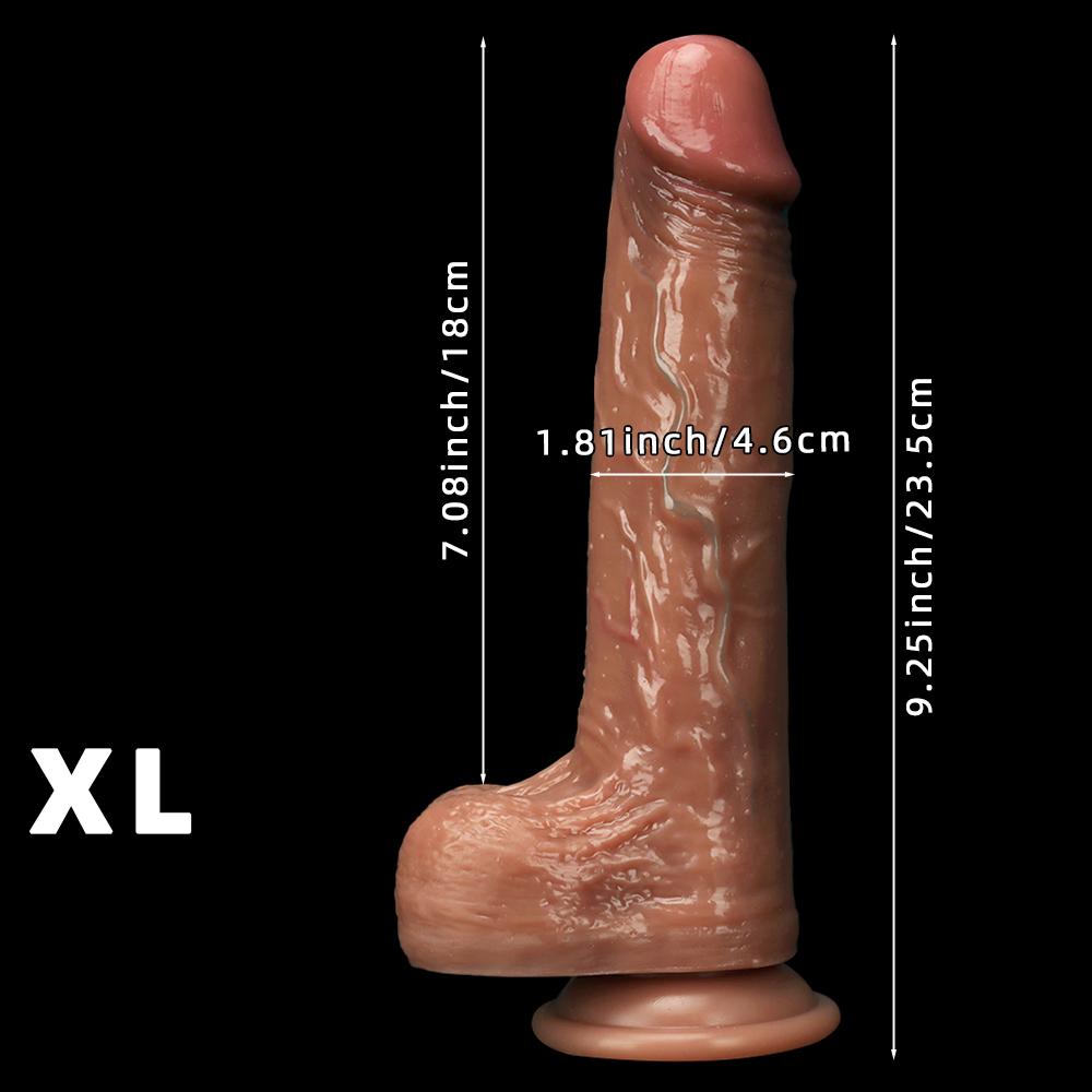 Realistic Soft Liquid Silicone Simulation Dildo Female Masturbator Adult Sex Toy Realistic Penis Strap on Cock