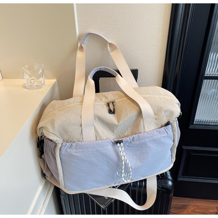 

Multi Functional Travel Bag for Women, New Dry Wet Separation Swimming and Fitness Bag, Large Capacity Travel and Business Luggage Bag синій