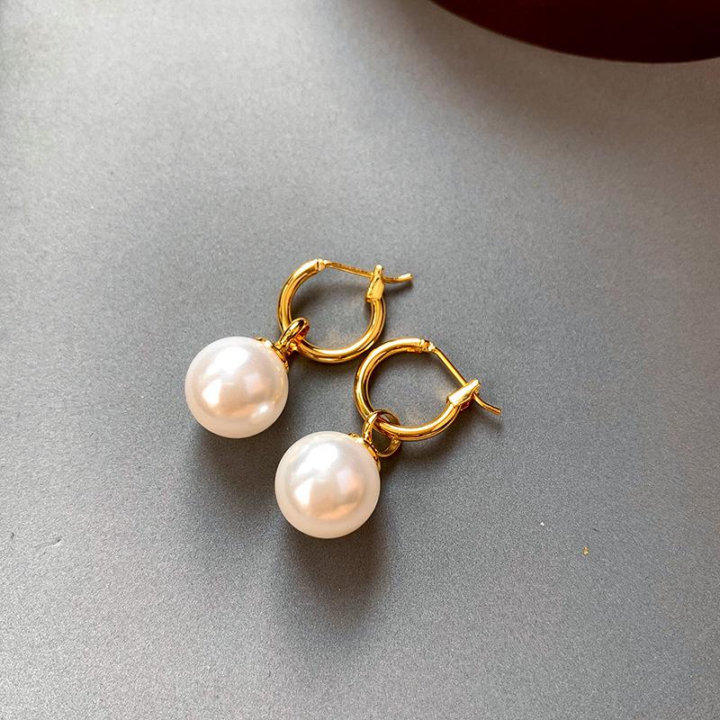Rose Story Liu Yifei French Pearl High-end Earrings Women s Light Luxury Premium Earrings Earrings Earrings