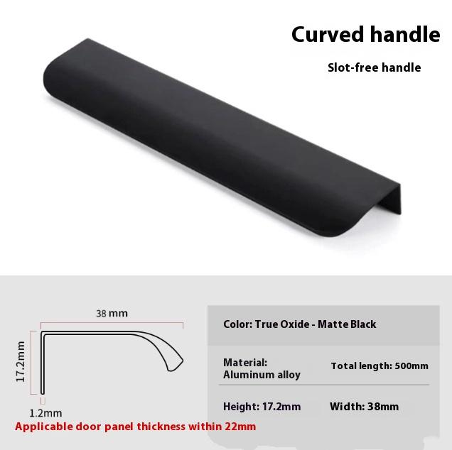 Verborgene Metall-Schubladengriffe, Moderne Schrankbeschläge für Kleiderschrank und Schubladen, 8 cm - 50 cm