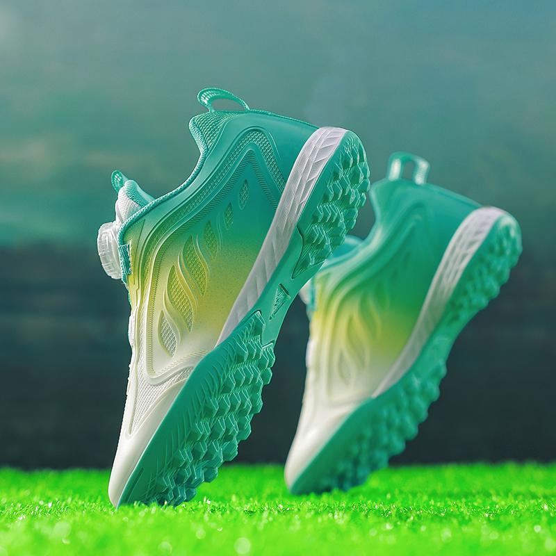 Rotary Buckle Children's Football Shoes Long Nails Broken Nails Boys' Shoes Girls' Shoes Primary School Students Game Training Sports Shoes