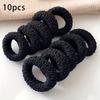 [10pcs Hair Ties] 10pcs High Elasticity Hair Ties | Durable Seamless Braided Ponytail Holders,Secure Ponytails, Everyday Hair Accessories,Knit Texture
