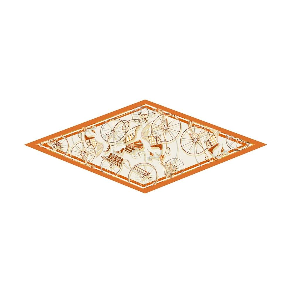 Brand Design Diamond Scarf Luxury Print Silk Scarf Woman Bandana Headband Hijab Foulard Neckerchief Shawl