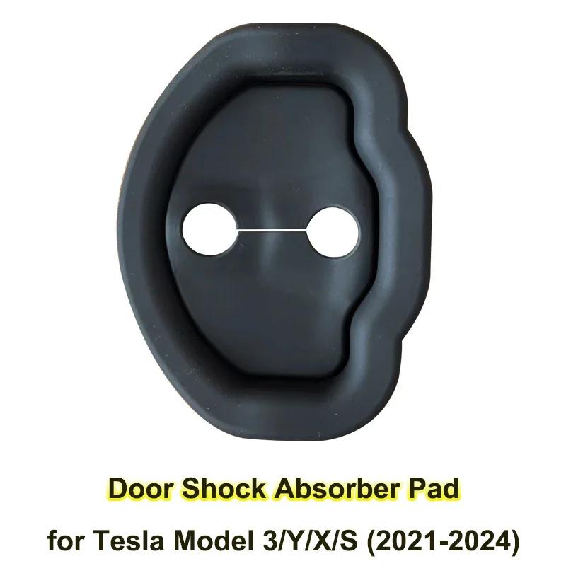 Door Shock Absorber Pad For Tesla Model 3 Y X S Highland 2025 2025 Flexible Lock Protector Silicone Auto Door Lock Latches Cover