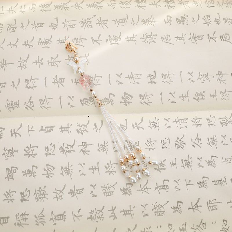 

Qiaoniangyu Новый китайский чонсам Перекрывающийся вес Древний стиль Подвеска Корсаж 2025 Весна Новый Простой и Универсальный Кисточка Ювелирные изделия Zhixia pressure flap