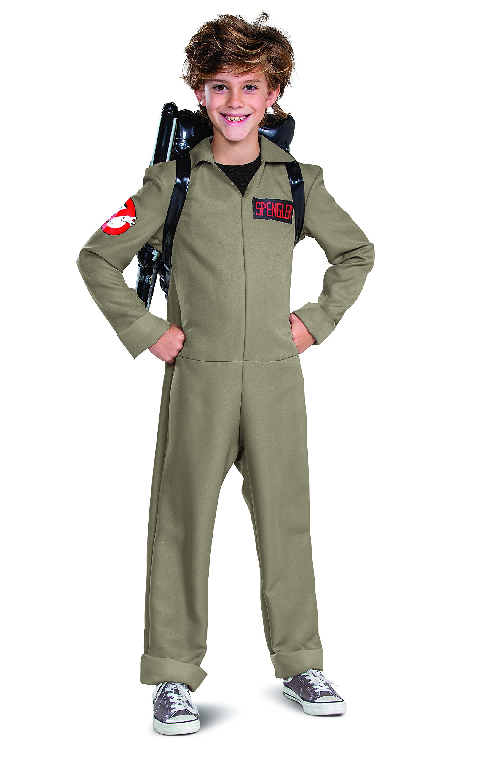 

Disguise Ghostbusters Afterlife Halloween Costume, 2-Piece Set, Full Body, Kids, Sizes S and M (120109) [Parallel Import]
