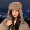 Autumn and Winter Hat Women's Bag Head Hat Fleece Thermal Hat Windproof Ear Protection Lei Feng Hat